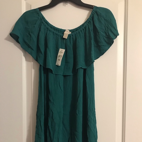 emerald green boho dress